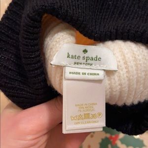 Kate Spade Cream/Black Beanie